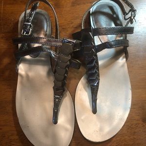 Silver BCBG Sandals